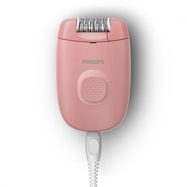 Epilator Philips Seria 2000 BRE227/00, 1 setare de viteza, cap de epilare lavabil, 1 accesoriu pentru corp si picioare, Roz