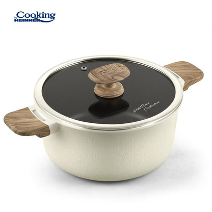 Semioala cu capac Cooking by Heinner Wild Stone, aluminiu, 24x12cm, 4.7L