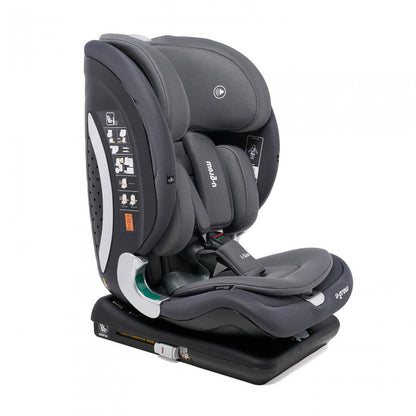 Scaun Auto I-Size U-Grow Goldfix Plus, Isofix, 76-150 Cm (9-36 Kg), Boxa Bluetooth,