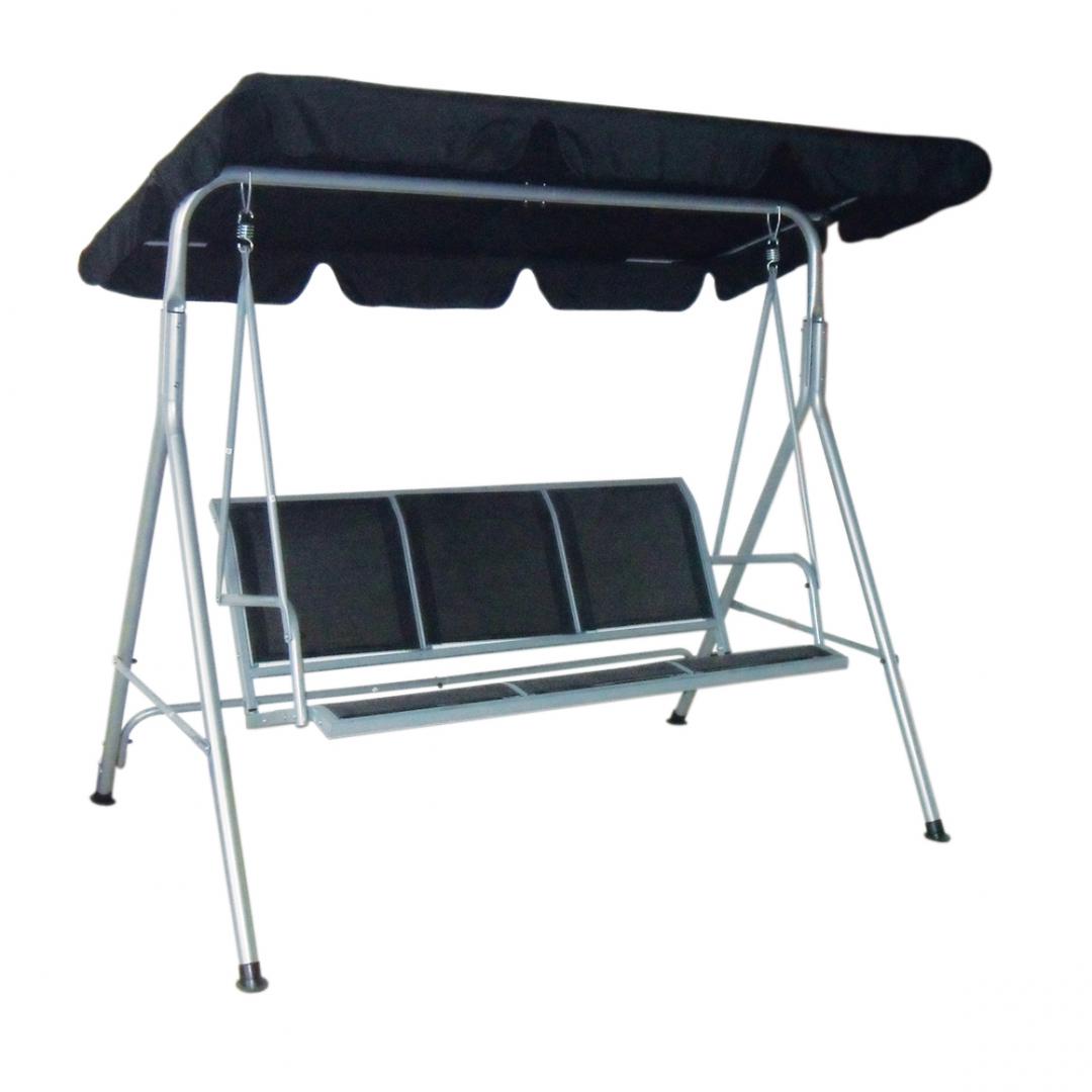 Heinner  balansoar 3 locuri negru 175x112x15