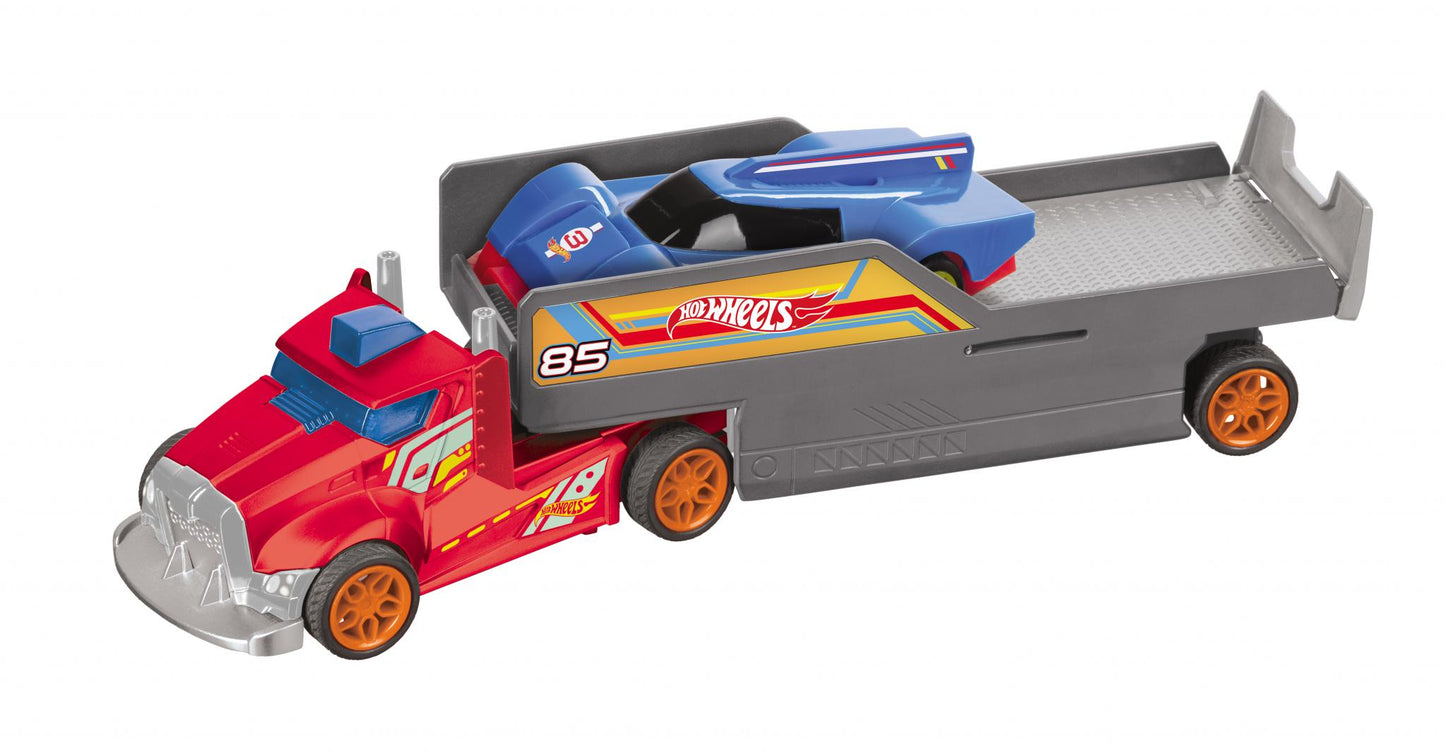 Camion Cu Remorca Si Telecomanda+1 Masinuta Inclusa, Hot Wheels