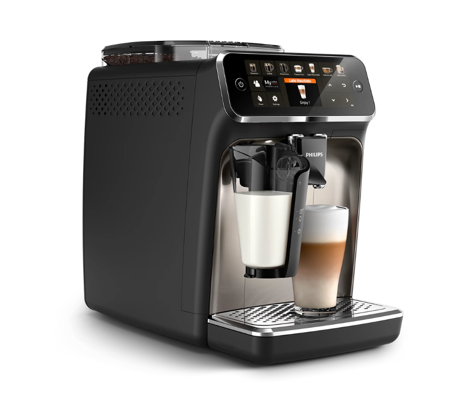 Espressor Automat Philips Lattego Seria 5400 Ep5447/90, 1.8L, 15 Bar, Negru/