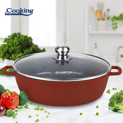 Cratita cu capac Cooking by Heinner Calabria, aluminiu, 40x9.8cm, 11L