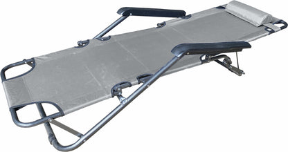 Sezlong pliabil cu tetiera Heinner, 153x60x79 cm