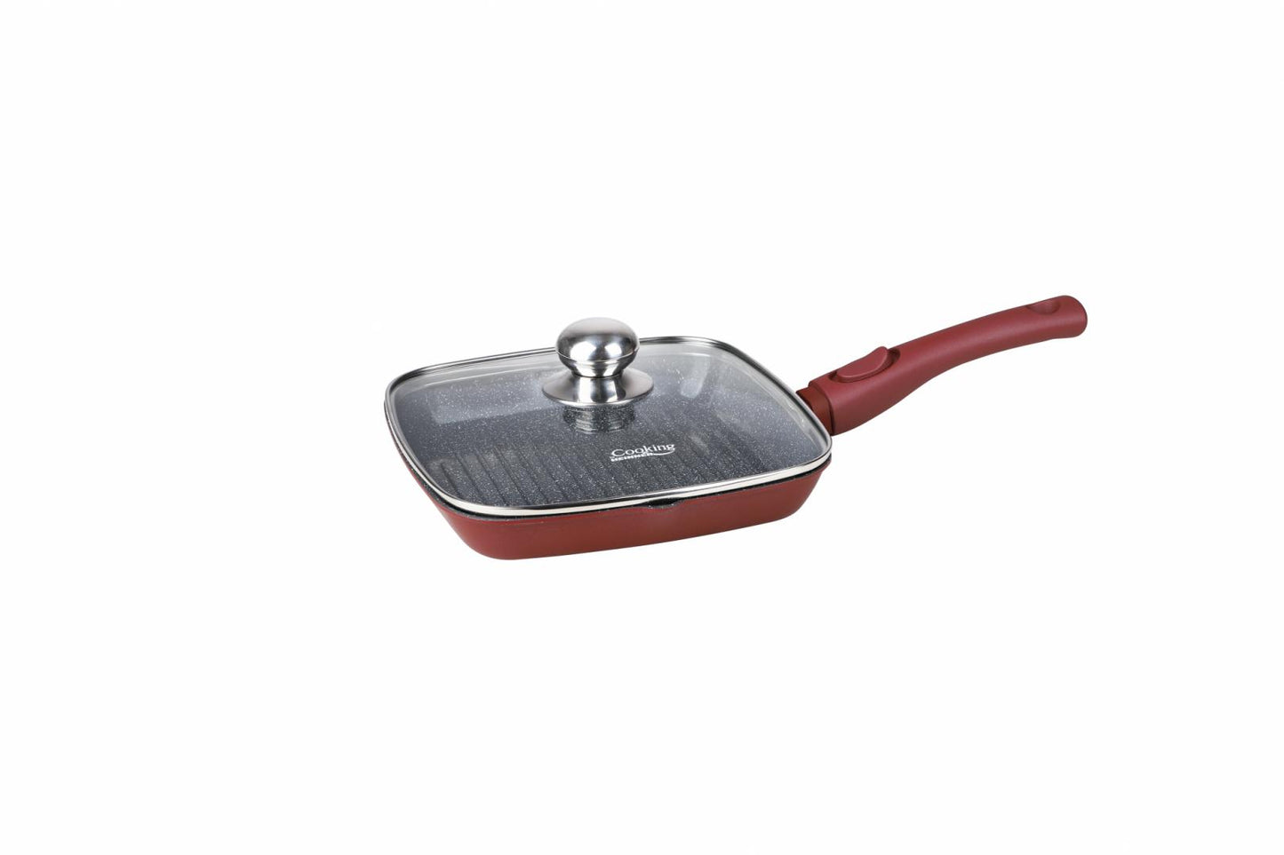 Tigaie grill cu capac Cooking by Heinner Calabria, aluminiu, 24x4cm