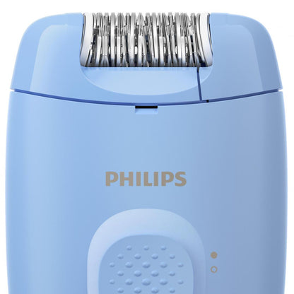 Epilator cu Fir Philips Seria 2000 BRE228/00 1 Setare de Viteza Cap de Epilare Lavabil Albastru