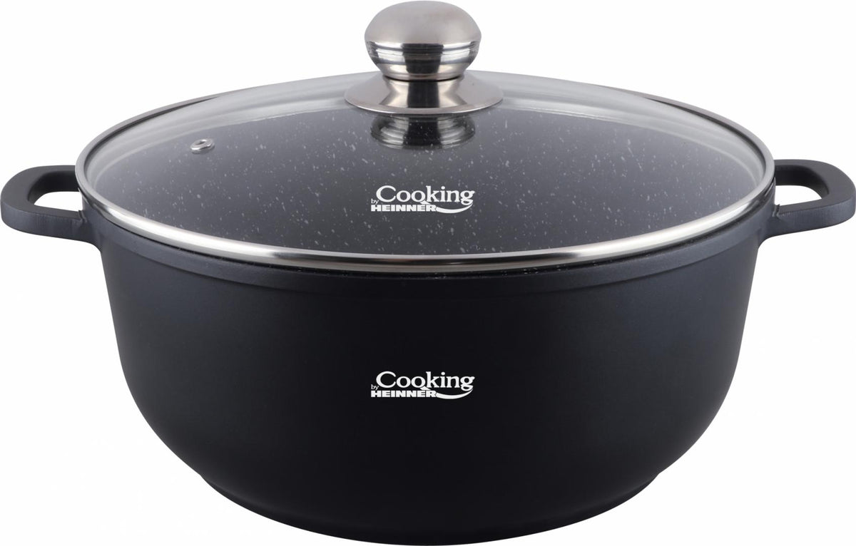 Semioala Aluminiu Turnat +Capac, , 10 L, Dark Line, Cooking By Heinner&Nbsp;