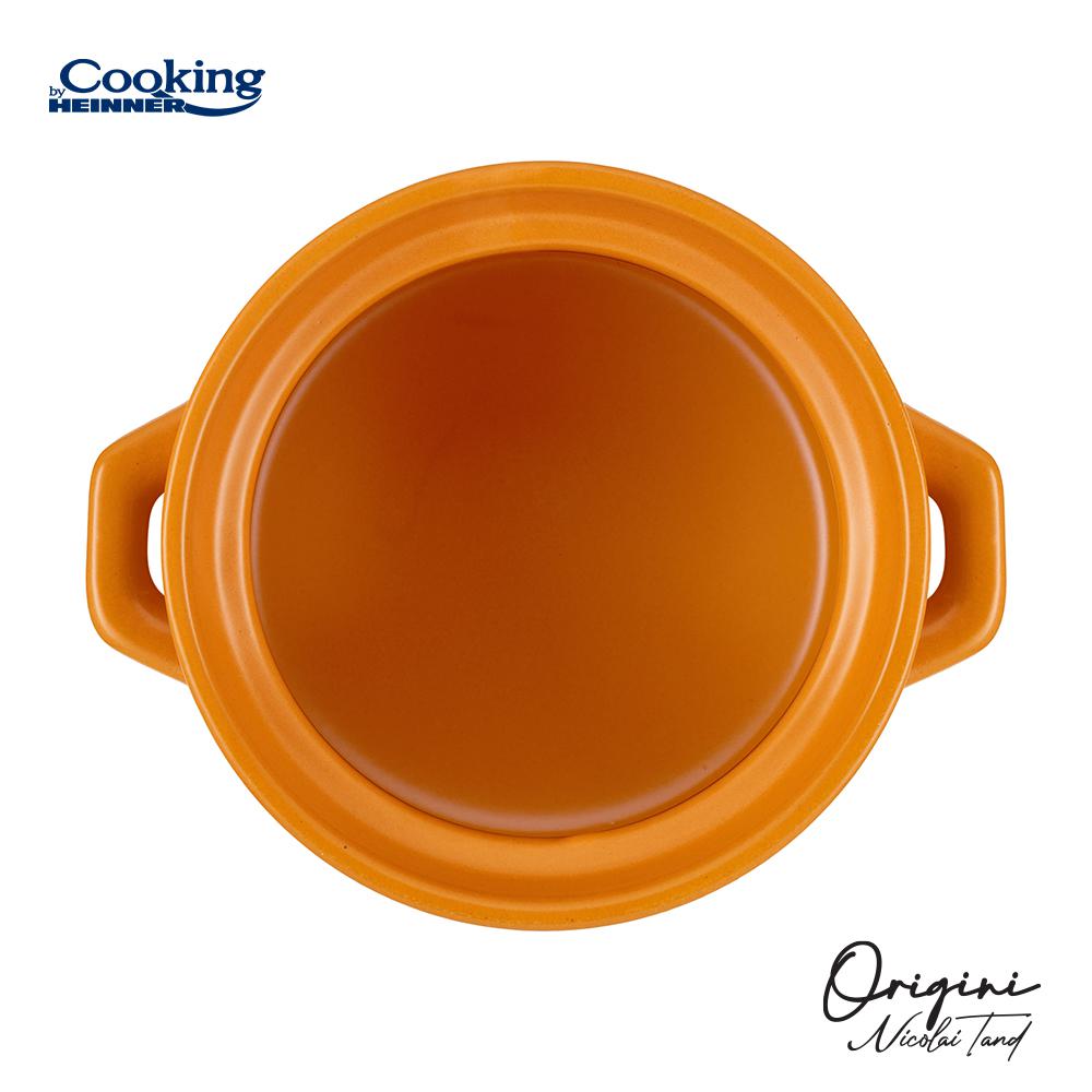 Oala ceramica cu capac Cooking by Heinner - Origini Chef Nicolai Tand, 17 x 18 cm, 4.5 L