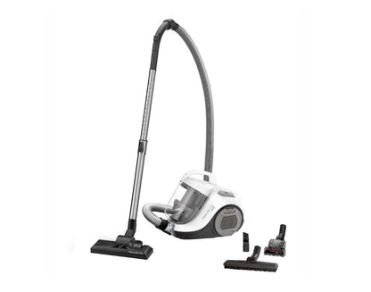 Aspirator fara sac Rowenta Swift Power Cyclonic RO2957EA, 750W, tehnologie ciclonica, 7.6m, motor Effitech, Animal Care, Alb/Negru