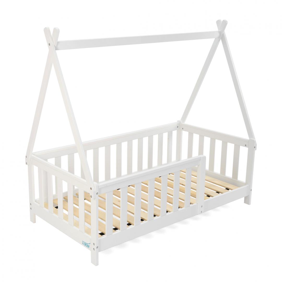 Pat casuta, alb 147.5x75cm, U-Grow