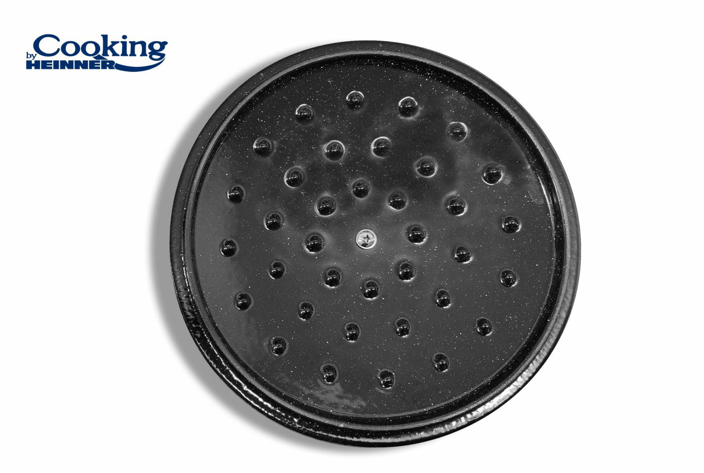 Cratita 2.9L Cooking by Heinner Marble Grey cu capac, fonta emailata, 22X9.5 cm