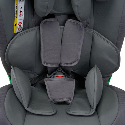 Scaun auto U-Grow Secure+ 40-150 cm , 360 grade , 4 pozitii de ajustare pe spate , 10 pozitii de ajustare a tetierei pe inaltime, gri, U-Grow
