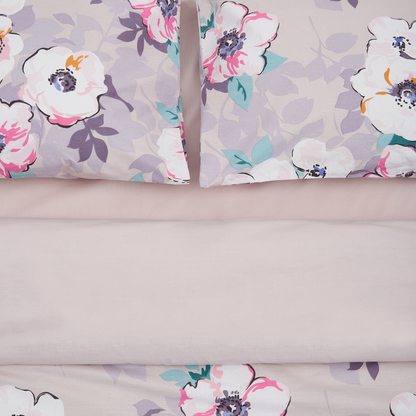 Lenjerie pentru 2 persoane Leaves Heinner Home, 100% bumbac,132TC, king size, 4 piese