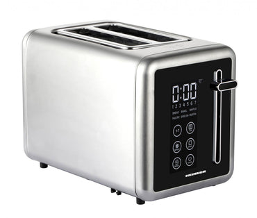 Prajitor de paine digital Heinner HTP-DD900BKSS , 900w, panou digital cu control touch, capacitate 2 felii, 7 niveluri de rumenire, Gri