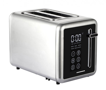 Prajitor de paine digital Heinner HTP-DD900BKSS , 900w, panou digital cu control touch, capacitate 2 felii, 7 niveluri de rumenire, Gri