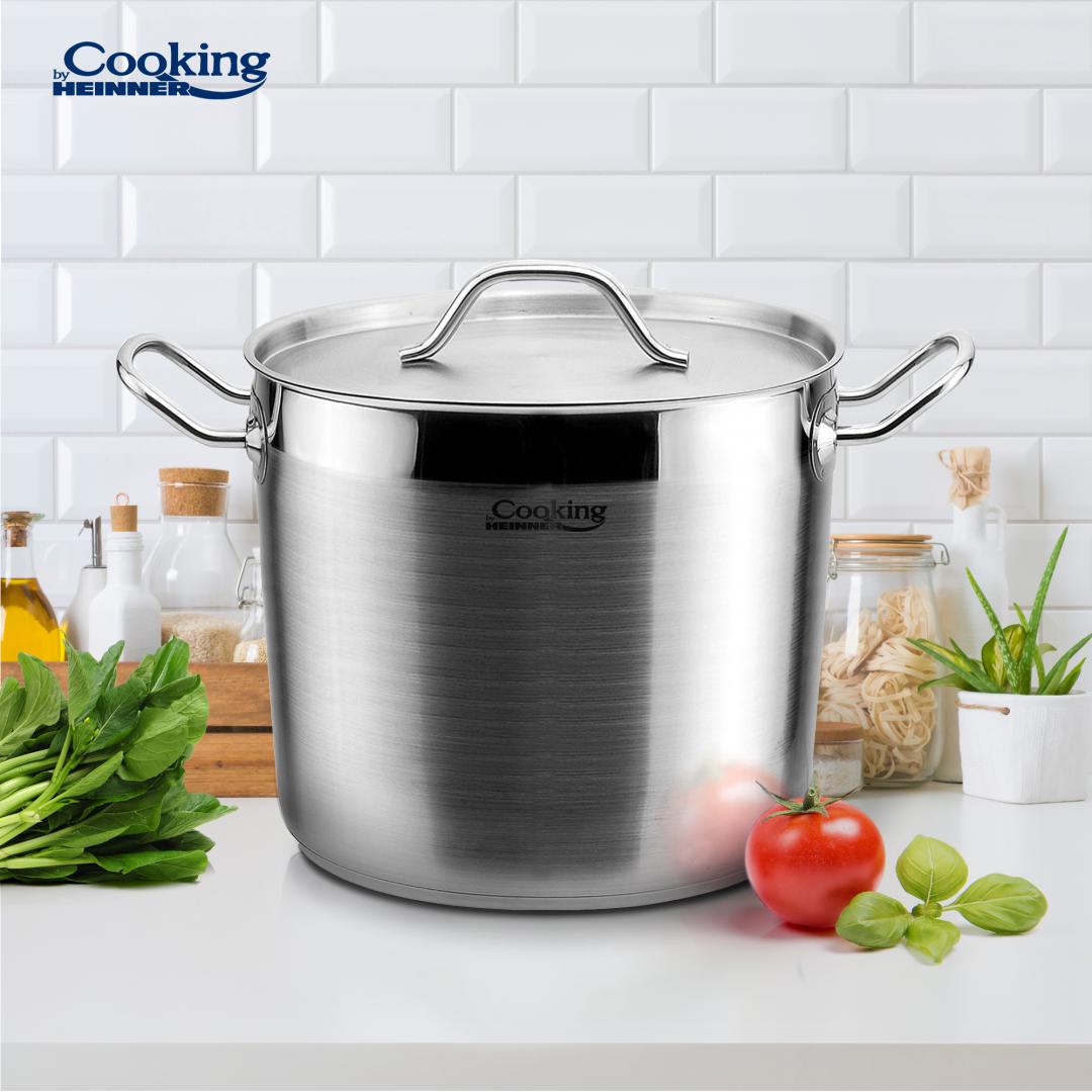 Oala 3.5L cu capac Cooking by Heinner Maestro, inox, 18x15cm