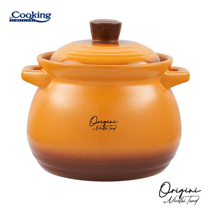 Oala 6L ceramica cu capac Cooking by Heinner - Origini Chef Nicolai Tand, 19 x 19.5 cm