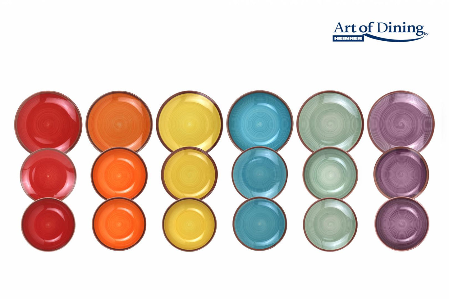 Serviciu de masa Art of Dining by Heinner Aquarelle, ceramica, 18 piese