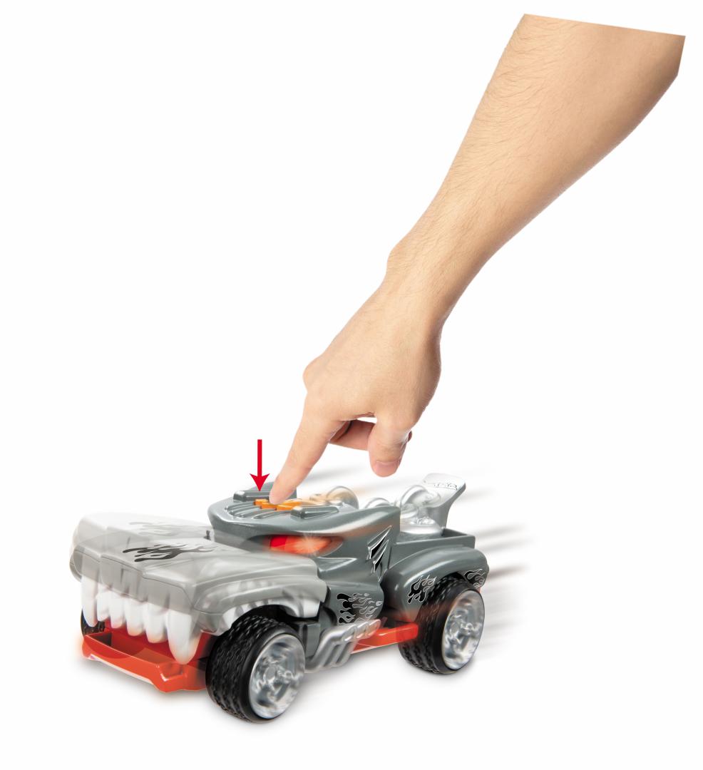 Masina Cu Lumini Si Sunete, Monster Action-Hotweiler, Hot Wheels