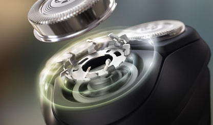 Aparat de ras PHILIPS Shaver Seria 1000 S1141/00, barbierit umed şi uscat, fara fir, capete 4D flexibile, lame autoascutire, 40 min, capac de protectie, Negru