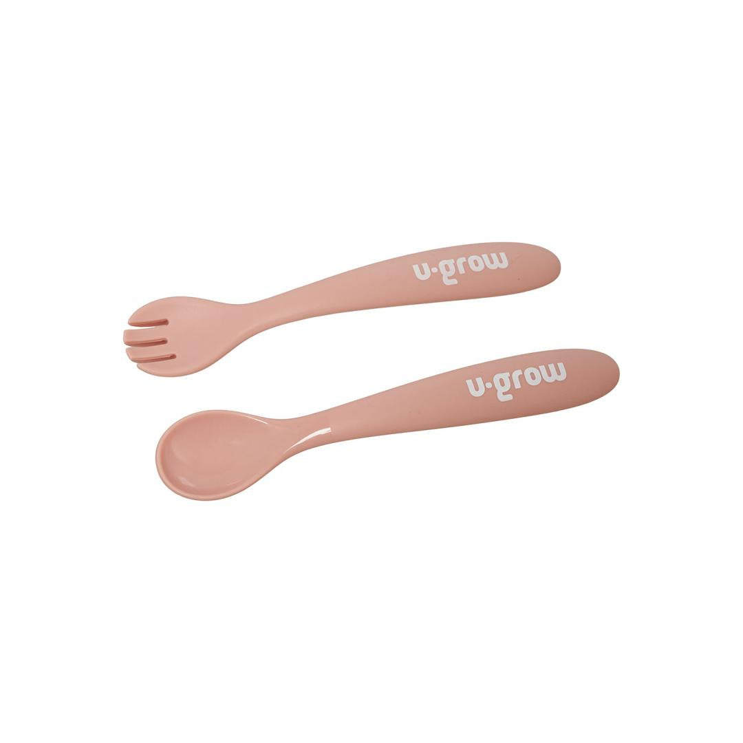 Set Diversificare 5 Piese Silicon : Baveta, Bol, Farfurie, Lingurita Si Furculita, U-Grow