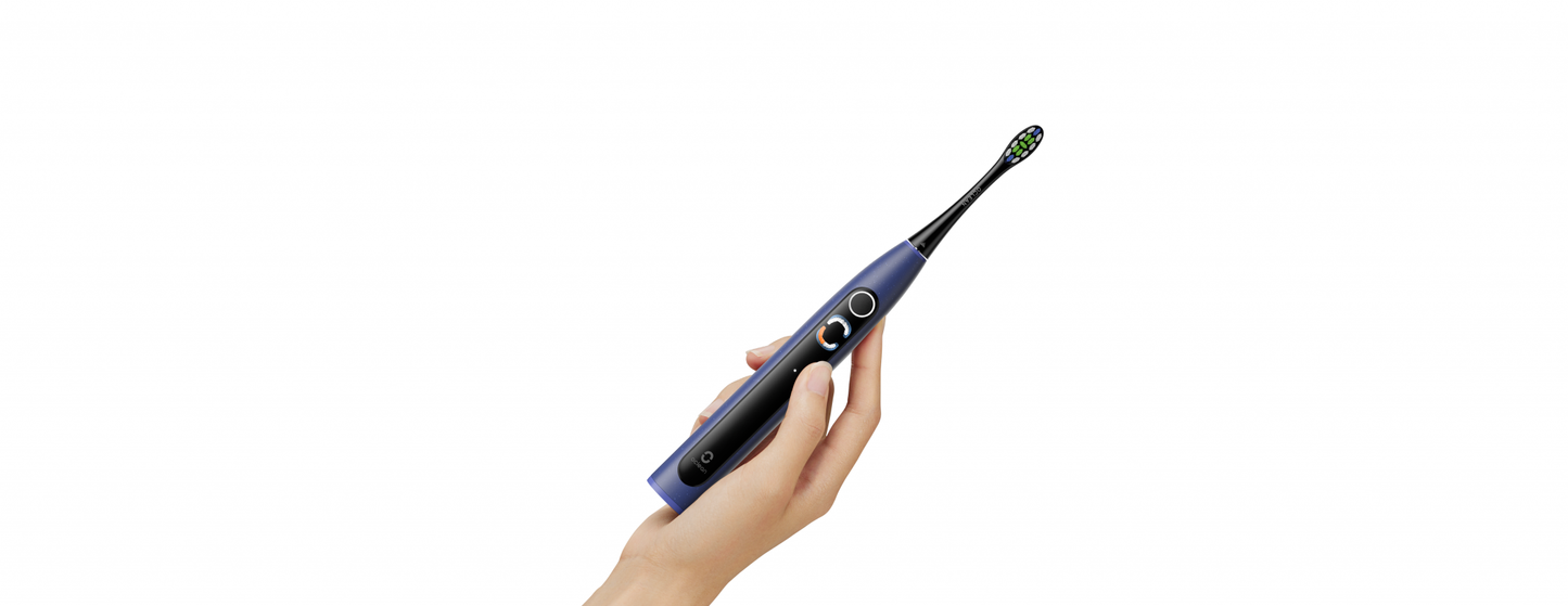 Periuta de dinti electrica Oclean X Lite, gri/alb, 5 moduri de curatare, ecran mare, autonomie 40 zile