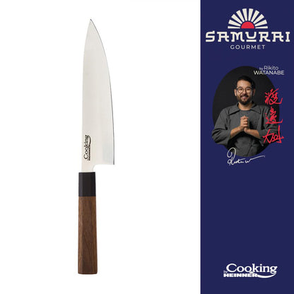Cutitul bucatarului Cooking by Heinner - Samurai Gourmet by Rikito Watanabe, inox, 20 cm