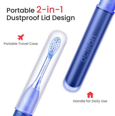 Periuță de dinți sonică Oclean Ease, cu fluor, Functii: Smart Timer 2 Min, 2 Moduri De Utilizare, 45 Db, Ipxaterproof, Durata Baterie Pana La 120 Zile, Protectie Impotriva Prafului, Perfecta Pentru Calatorii,