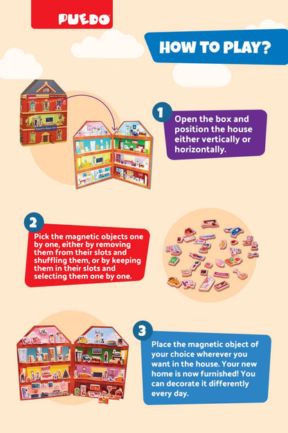 Joc Magnetic Din Spuma Eva, Construieste-Ti Casa, Puedo