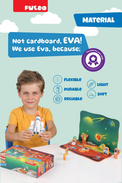 Puzzle Din Spuma Eva, Spatiul Cosmic, 25 Piese, Puedo