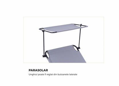 Heinner Sezlong Cu Parasolar