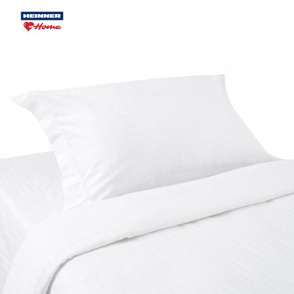 Lenjerie hoteliera single, damasc cu dunga 3 cm, 3 piese, 160 x 220 cm, DeLuxe