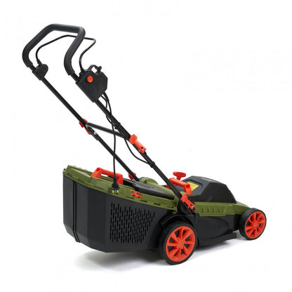 Masina de tuns gazon/iarba electrica Heinner AMGE021, putere 1600 W, 3500 rpm, latime taiere 36 cm, inaltime taiere 25 - 75 mm, sac colector 45 l