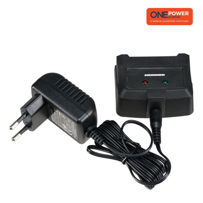 Set acumulator si incarcator Heinner HR-LPBI001, 18 V, 2 Ah, tehnologie OnePower