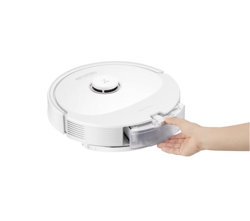 Robot de aspirare Roborock Q7Max Q7M02-00, Aspirator&Mop, LiDAR, 4200 Pa, 58W, 4 senzori, 4 harti, Mapare 3D, 5200mAh, Recunoastere automata a camerei, Recipient praf: 470ml, Recipient apa 350ml, 30 moduri de setare a volumului de apa, Alb