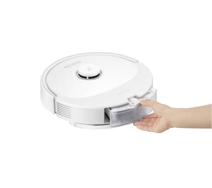 Robot de aspirare Roborock Q7Max Q7M02-00, Aspirator&Mop, LiDAR, 4200 Pa, 58W, 4 senzori, 4 harti, Mapare 3D, 5200mAh, Recunoastere automata a camerei, Recipient praf: 470ml, Recipient apa 350ml, 30 moduri de setare a volumului de apa, Alb
