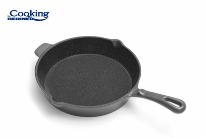 Tigaie Cooking by Heinner Marble Grey, fonta emailata, 26x5 cm