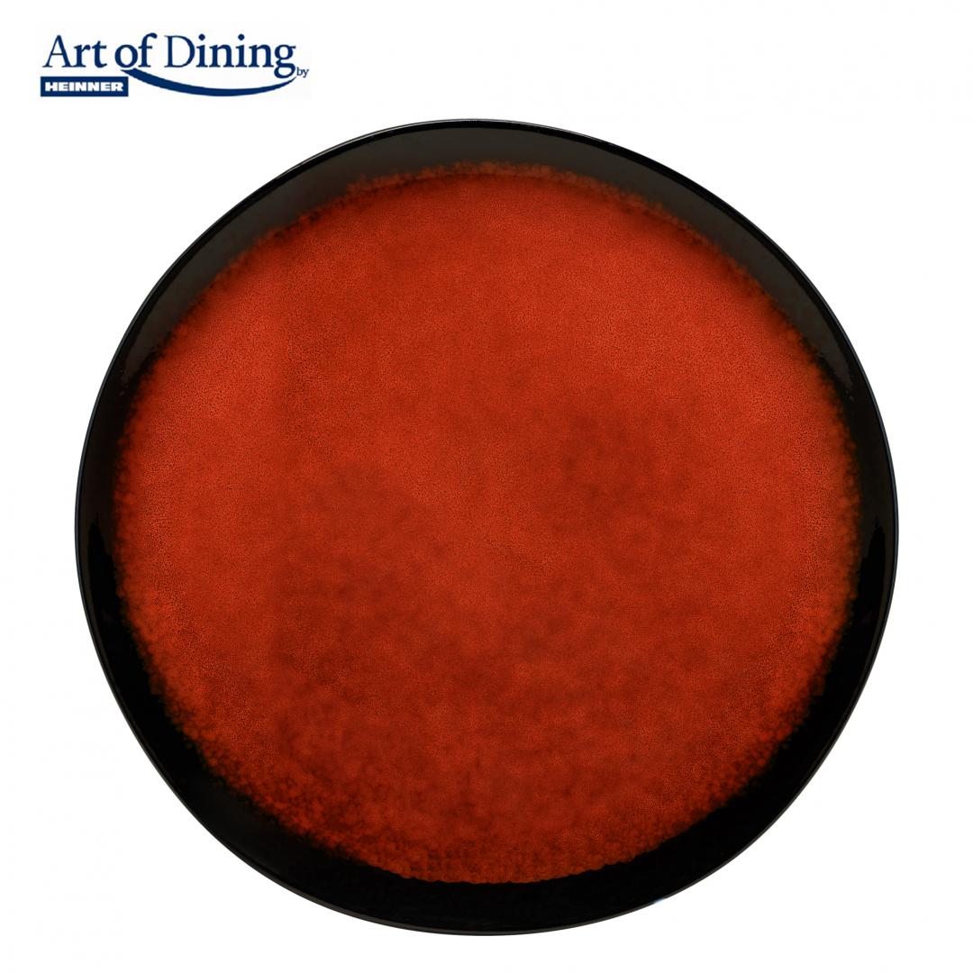 Set 4X Farfurie Intinsa Ceramica 28 Cm, Vulcano, Art Of Dining By Heinner