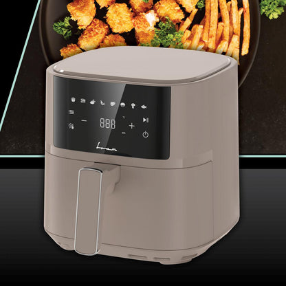 FRITEUZA CU AER CALD FRAM FAF-B6CR17SQ, 1700W-2200W, Capacitate 5.7L, 8 programe presetate, Panou de comanda electronic, Crem