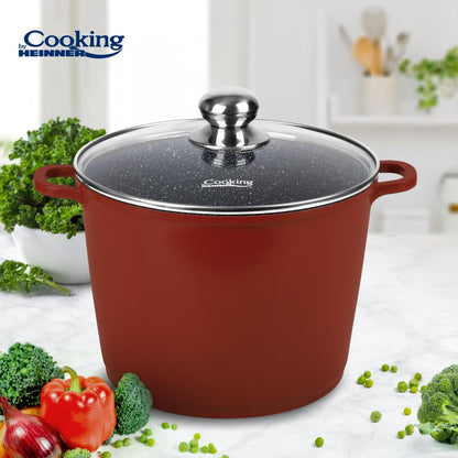 Oala 8.2L cu capac Cooking by Heinner Calabria, aluminiu, 24x18cm