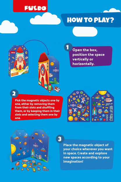 SET MAGNETIC DIN SPUMA EVA, SPATIUL COSMIC, PUEDO