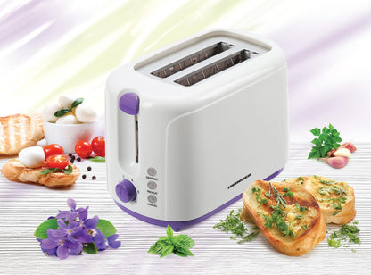Prajitor de Paine Heinner Charm, 750W, 6 setari, Alb/Mov