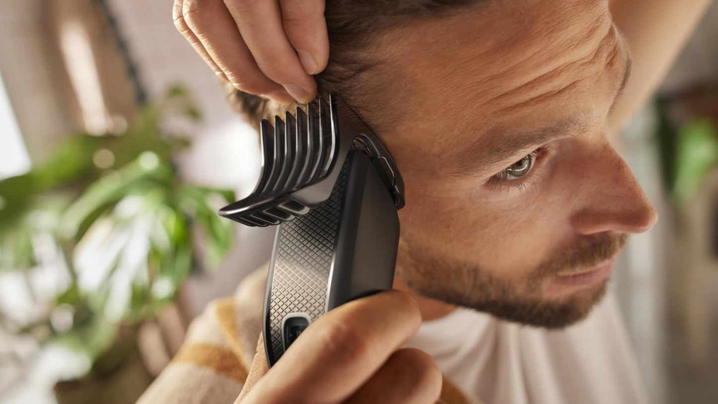 Aparat de tuns Philips HC3510/15, pieptene ajustabil, 0.5-23mm, 13 trepte, cu fir, Negru