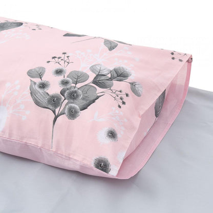 Set lenjerie dubla de pat Heinner, 200 x 220 cm, bumbac, 132 TC, 4 piese, model Amelia