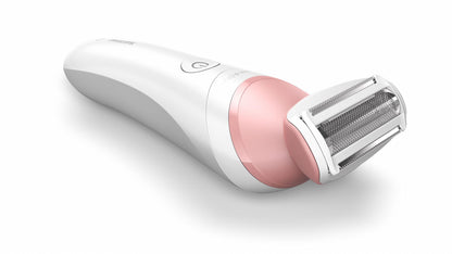 Aparat De Ras Fara Fir Umed Si Uscat Philips Lady Shaver Seria 6000 Brl146/00, Wet&Amp;Dry, 10 Ore Incarcare, 40 Min Utilizare, Husa, Manusa Exfoliere, L X A X I (Mm)