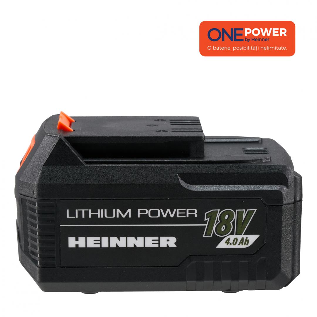 Acumulator Heinner HR-LAC002, 18 V, 4 Ah, tehnologie OnePower