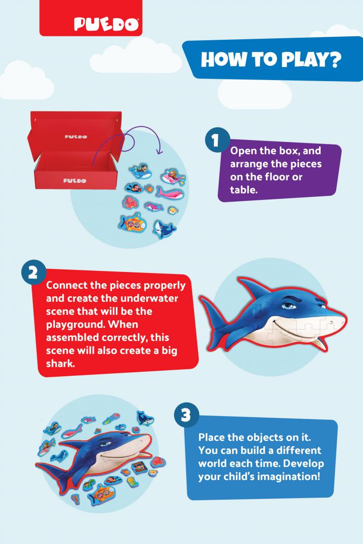 Puzzle Din Spuma Eva, Lumea Marina, Puedo