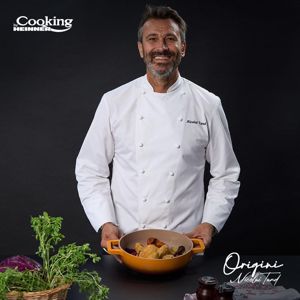 Cratita 3.4L Aluminiu Turnat + Capac , Nicolai Tand, Origini, Cooking By Heinner