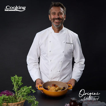 Cratita 3.4L Aluminiu Turnat + Capac , Nicolai Tand, Origini, Cooking By Heinner