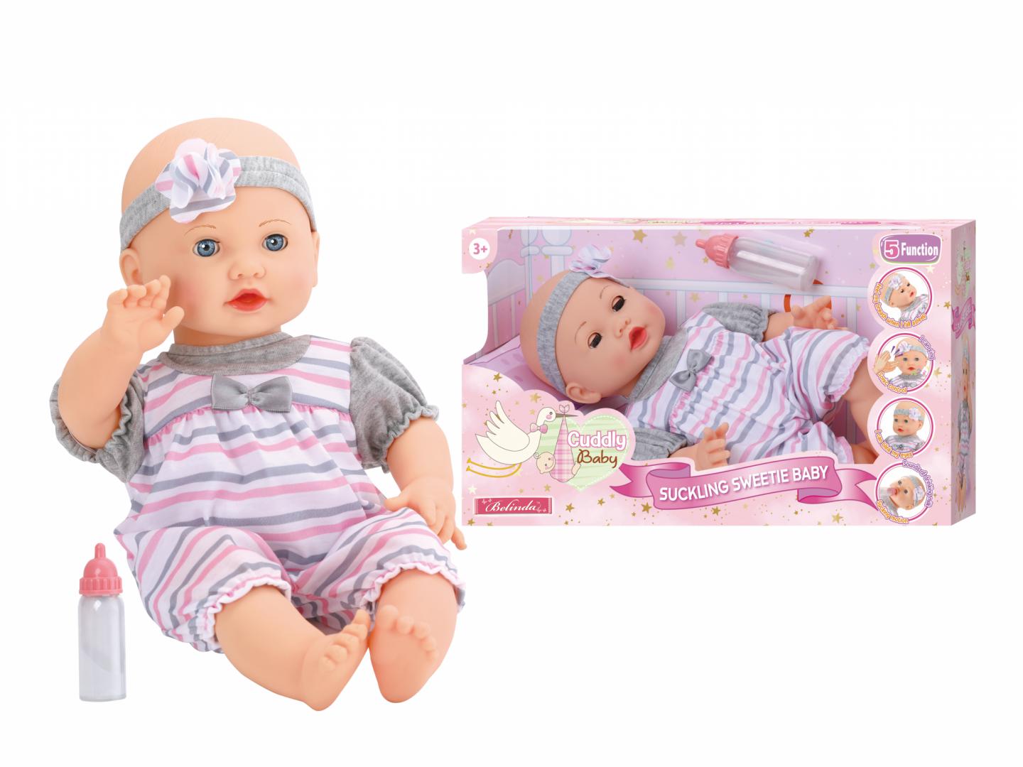 Papusa Bebelus Care Mananca, 40 Cm